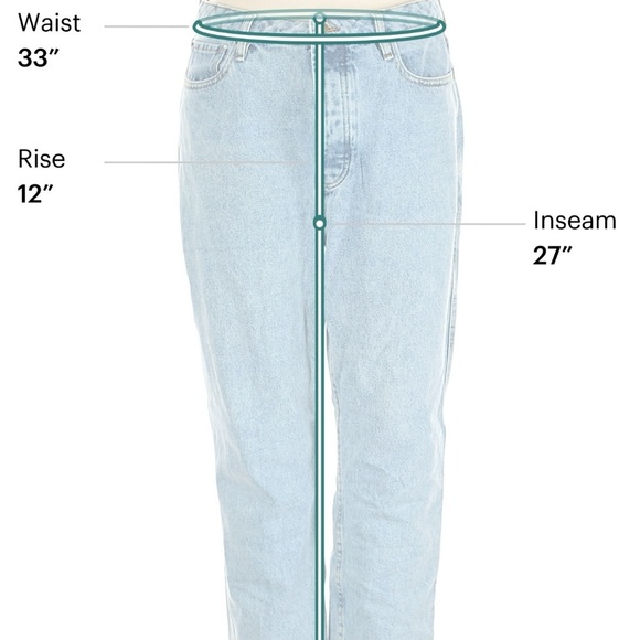 Sezane Light Blue Straight Leg Jeans 100% Cotton 35” - Picture 6 of 12